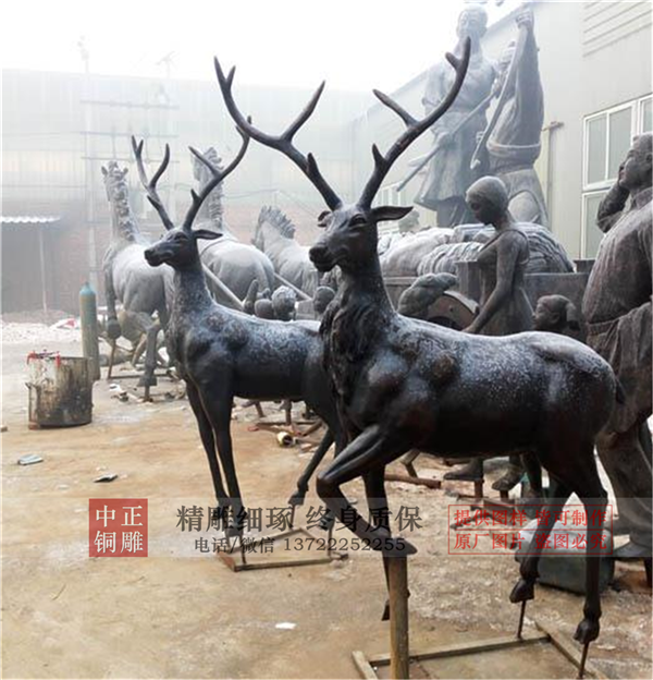 铸铜鹿雕塑.png