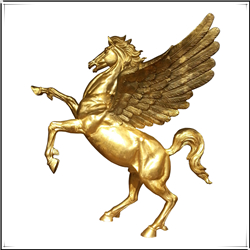 黄铜飞马雕塑