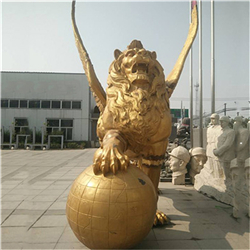 仿铜狮子雕塑