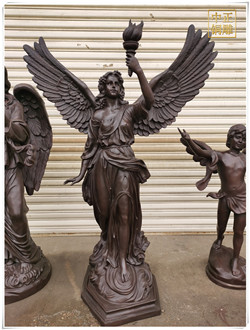 天使女铜雕塑