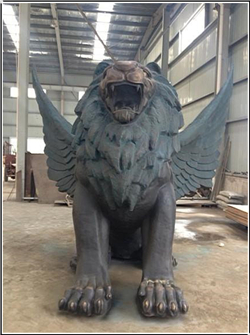 飞狮铜雕塑铸造