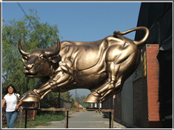 大型铜牛铸造加工