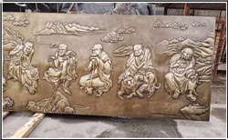 十八罗汉铜浮雕