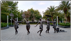 广场跳舞雕塑铸造
