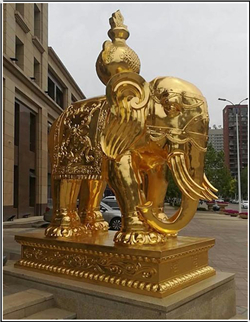 铸鎏金铜大象价格