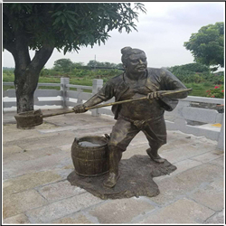 大型古代人物铜雕塑铸