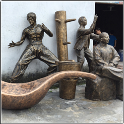 李小龙人物铜雕塑铸造