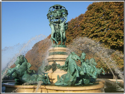 西方喷泉人物铜雕塑