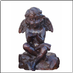 定制西方小天使铜雕塑