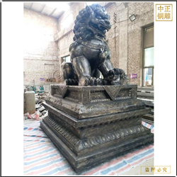 1.8米纯铜狮子雕塑
