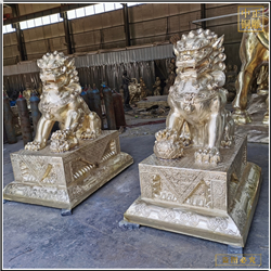 2米故宫铜狮子雕塑