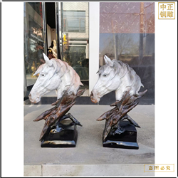 马头铜雕塑铸造