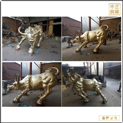 华尔街铜牛雕塑铸造
