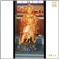 3.5米铸铜韦陀神像