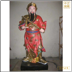 红衣李天王铜像