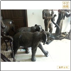 小型室外铜大象雕塑价格