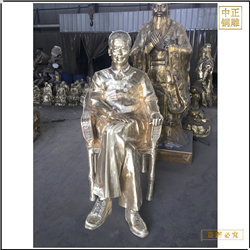 坐像人物铜雕塑铸造