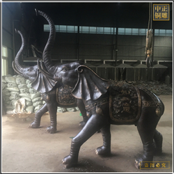 商场门口铜雕大象摆件