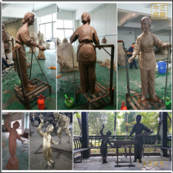 蚕农人物雕塑制作厂家 