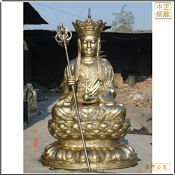 大型地藏王铜佛像铸造