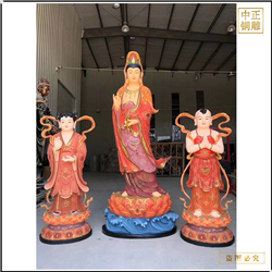 鳌鱼观音雕塑 