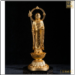 两米地藏王铜像