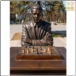 老者下象棋景观雕塑