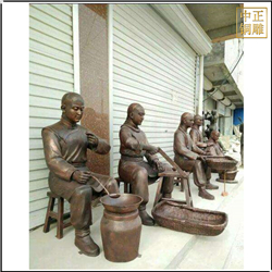 中医文化人物雕塑图片