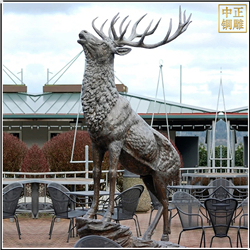 标志性铜鹿雕塑铸造厂