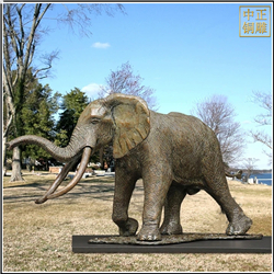 室外景观铜大象雕塑