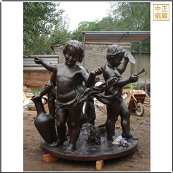 西方小孩人物铜雕塑