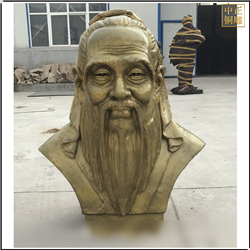 孔子头像铜雕塑铸造厂