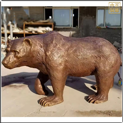 北极熊动物雕塑 