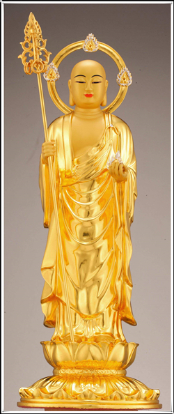 地藏王菩萨铜雕塑|铸铜地藏菩萨