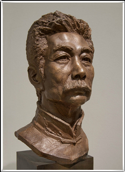 铸铜鲁迅铜雕