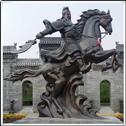 大型铜关公雕塑