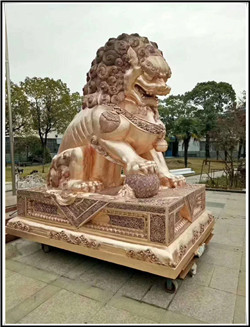 黄铜故宫狮|铸造故宫狮雕塑厂家