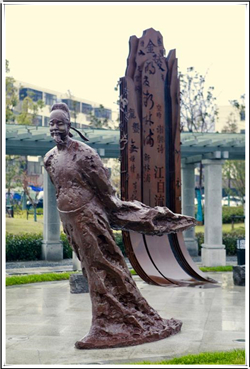 李白古代人物雕塑批发