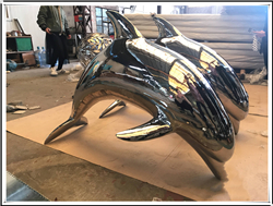 不锈钢海豚雕塑厂家