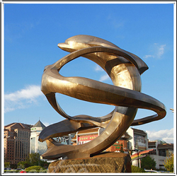 抽象海豚雕塑
