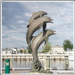 海豚动物雕塑厂家