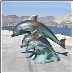 定做海豚雕塑