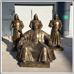 成吉思汗铜雕塑