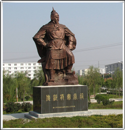 大型古代将军雕塑