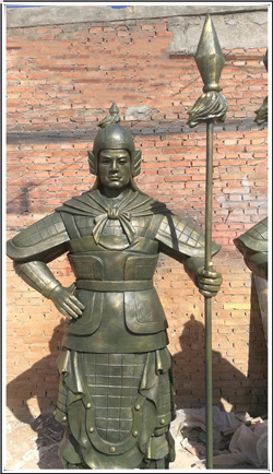 古代将军铜像图片