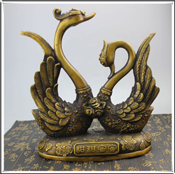 黄铜天鹅雕塑
