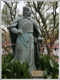 大型岳飞铜雕塑