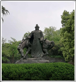 岳飞铜像图片