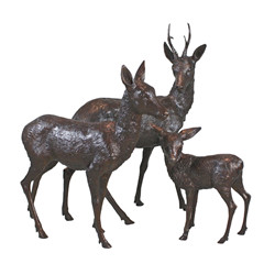 纯铜鹿动物雕塑