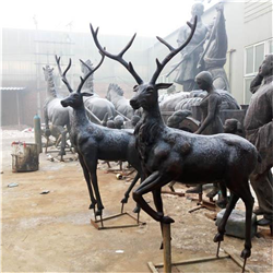 铸铜鹿雕塑
